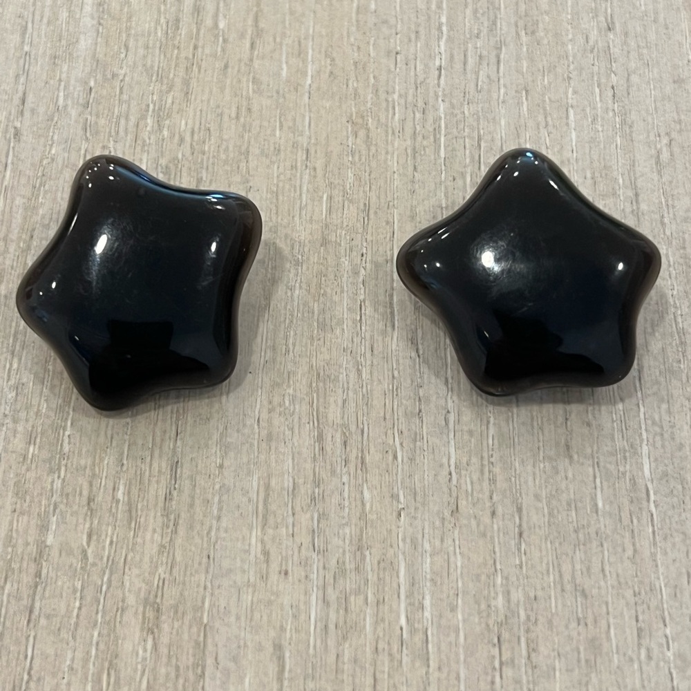 Vintage Liz Claiborne star clip earrings